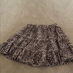 Leopard print skirt